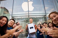 De Vision Pro heeft een lauwe start, maar Apple werkt op slimme brillen. (Afbeeldingsbron: Apple)