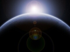 Afbeelding van een planeet en een zonsopgang. (Afbeeldingsbron: LoganArt - Pixabay)