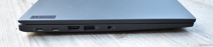 Links: USB 4, USB-C 3.2 Gen 2, HDMI, USB-A 3.2 Gen 1, 3,5mm audio