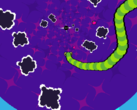 Deep Snake heeft kleurrijke, trippy visuals die in schril contrast staan met de originele Snake uit 1997 (bron: Steam)