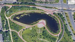 GNSS testreis: Omtrekken van het meer