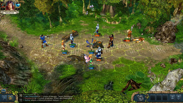 Afbeelding: Een screenshot van de gameplay uit King's Bounty: The Legend.