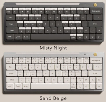 Het Hesper64(100) toetsenbord is verkrijgbaar in Misty Night of Sand Beige. (Afbeeldingsbron: Nics Tek)