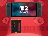 Switch 2 getoond met M.2 2230 NVMe SSD