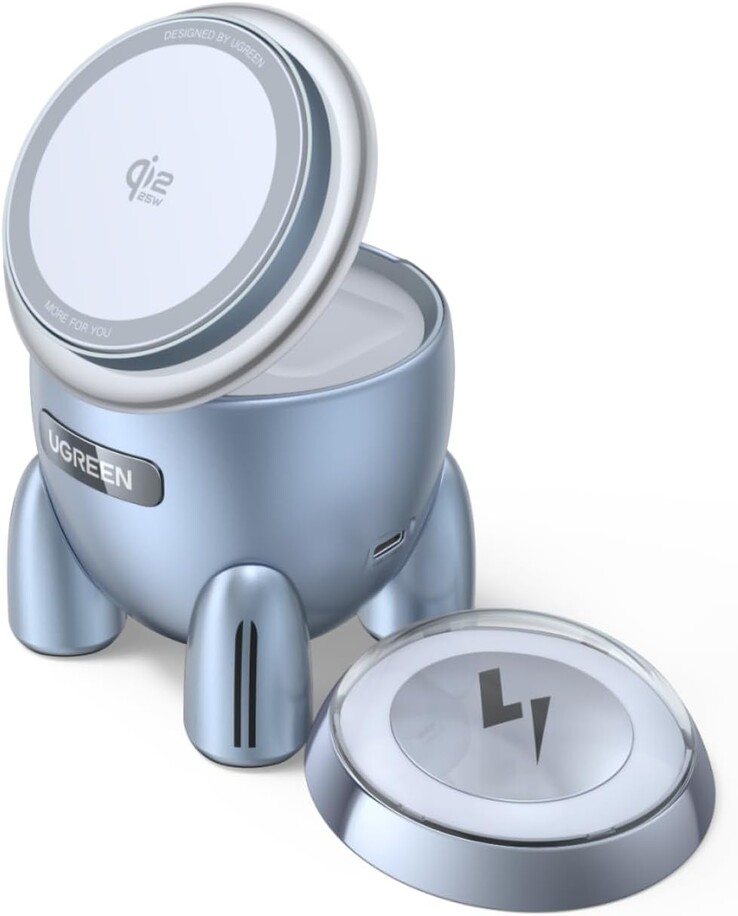De Ugreen 25W 2-in-1 draadloze oplader. (Afbeeldingsbron: Ugreen)