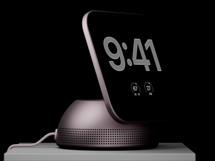 Onofficiële render van de aankomende HomePad van Apple.