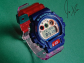 Het nieuwe Casio G-Shock x Jae Tips DW-6900 collab horloge, afgebeeld. (Afbeeldingsbron: JaeTips via Instagram)