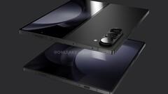 Een &quot;Galaxy Z Fold6&quot; render. (Bron: OnLeaks x SmartPrix)