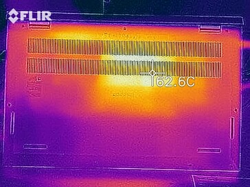 Warmteontwikkeling onderzijde (belasting)