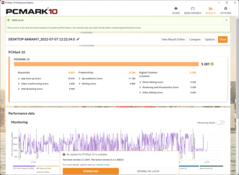 PCMark 10 op batterijvoeding