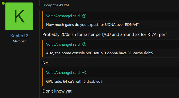 Next gen Xbox en PS6 iGPU gelekt. (KeplerL2 op NeoGAF forums)
