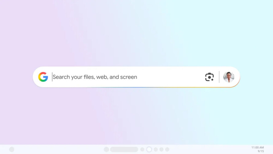 Promotionele mock-up van Google's nieuwe experimentele Zoek-app voor Windows. (Afbeelding Bron: Google)