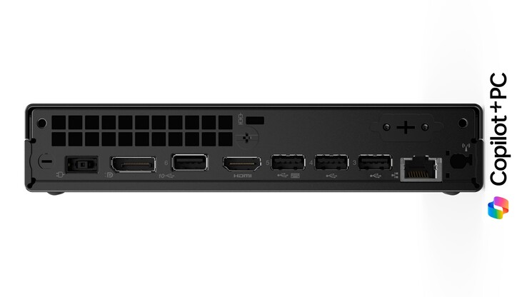 ThinkCentre Neo 55q Gen 6 heeft een overvloed aan poorten aan de achterkant. (Afbeeldingsbron: Lenovo)