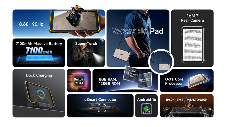 Beide tablets ondersteunen opladen in een dock. (Afbeeldingsbron: Ulefone)