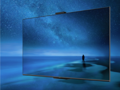 De Huawei Smart Screen SE Pro 4K tv's hebben een ingebouwde camera. (Afbeelding bron: Huawei)