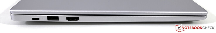 Links: USB-C 3.2 Gen. 1 (opladen), USB-A 3.2 Gen. 1, HDMI