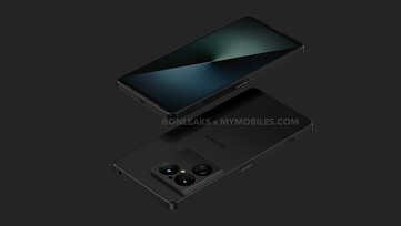 Verwacht een plat scherm van 6,5 inch en een vingerafdruklezer aan de zijkant.