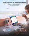 Een uitgelekte marketingafbeelding van de Anker Nano Travel Adapter (4-in-1, 100 W, Smart Display)