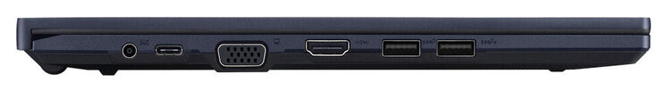 Linkerzijde: Voedingspoort, USB 3.2 Gen 2 (USB-C), VGA, HDMI, 2x USB 3.2 Gen 2 (USB-A)