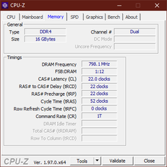 CPU-Z geheugen