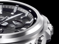 Close-up van de Casio G-Steel wijzerplaat