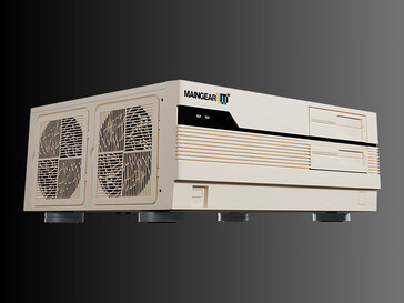 De Maingear Retro95 voorgebouwde gaming PC zijaanzicht (Afbeelding bron: Maingear PR)