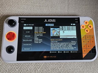 Het menu van de andere spelcollecties op de Gamestation Go (Afbeelding bron: Marc Zander, Notebookcheck)