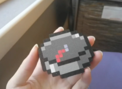 Het DIY 3D-geprinte Minecraft-kompas (afgebeeld). (Afbeeldingsbron: u/Intelligent-Cause751 via r/minecraft)