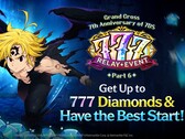 Zeven Dodelijke Zonden: Grand Cross 7e verjaardag Perfect 7 update sleutel art.