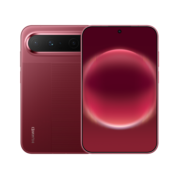 De Huawei Pura X View in Leaping Shadow Red