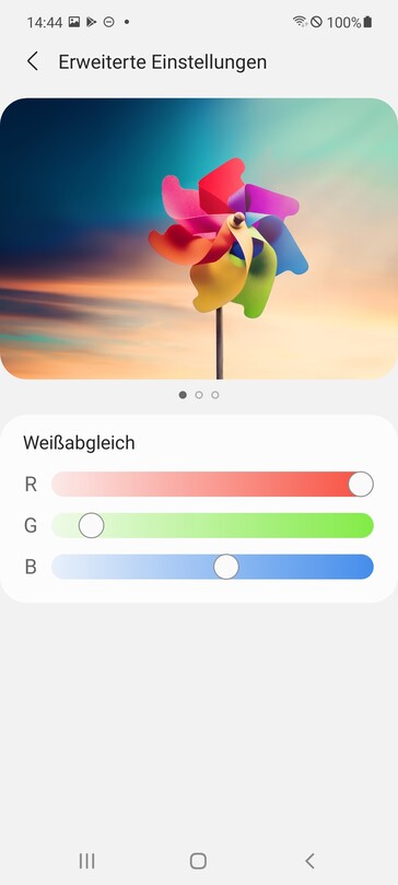 Onze instellingen voor de "natuurlijke" beeldmodus (deel 2)