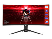 De ASRock PG34WQ15R2B is een VA gaming monitor met een 165 Hz refresh rate en een 1440p resolutie. (Beeldbron: ASRock)