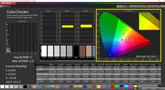 CalMAN ColorChecker (doelkleurruimte P3)