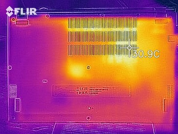 Warmtebeeld bij stationair draaien - onder