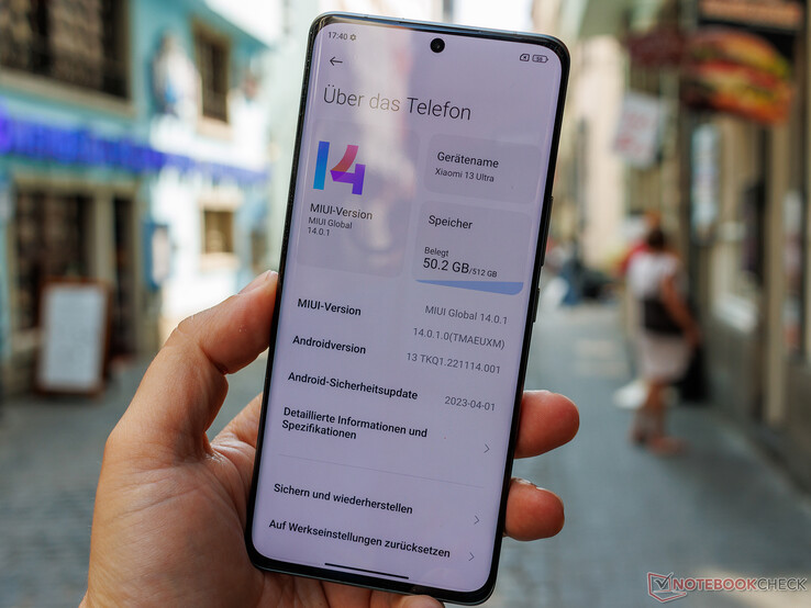 De Xiaomi 13 Ultra wordt in Europa gelanceerd met MIUI 14, gebaseerd op Android 14. (Afbeeldingsbron: NotebookCheck)
