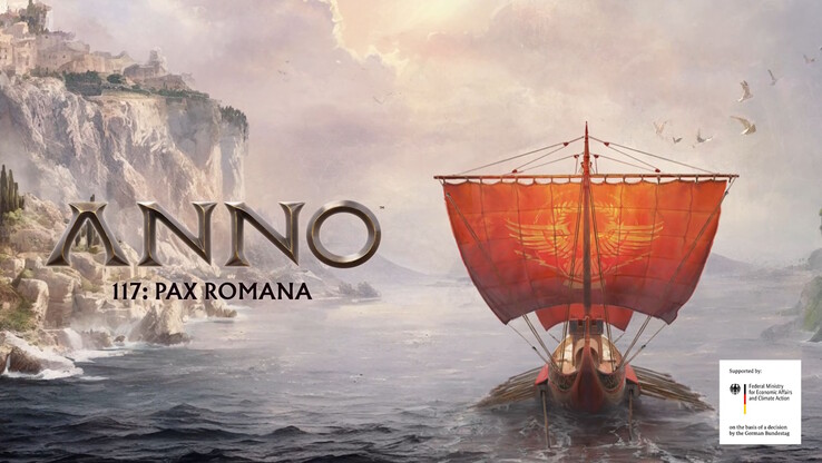 Anno 117: Pax Romana, gesponsord door het Ministerie van Duitse Economische Zaken