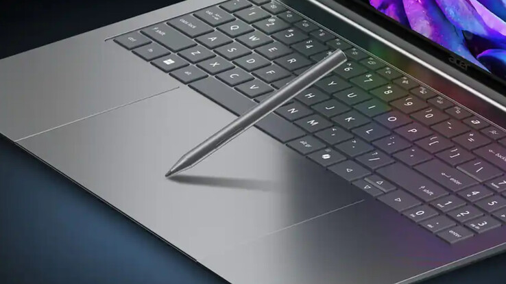 Het haptische trackpad van de Acer Swift 16 ondersteunt MPP 2.5-stylussen met kantelfunctie.