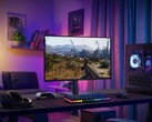 Alienware AW2726DM 27-inch OLED gaming-monitor getoond op desktop