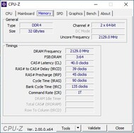 CPU-Z Geheugen