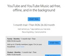 Google YouTube Premium Family blijft in Roemenië steken op ongeveer 8 dollar (Bron: Own)