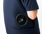Een Japans modemerk wil zweetvlekken op overhemden tegengaan met behulp van twee ventilatoren.