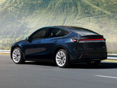 Model Y in Marine Blue komt aan in de VS.