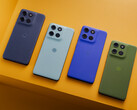 Motorola beschrijft de lanceringskleuren van de Moto G56 als Black Oyster, Grey Mist, Dazzling Blue en Dill, allemaal met Pantone-branding. (Afbeeldingsbron: Motorola)