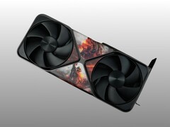 Afbeelding van de aangepaste RTX 5090 GPU met Battlefield 6-thema. (Afbeelding Bron: Nvidia)