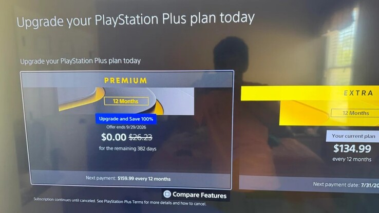 Gratis Premium-aanbieding van PS Plus.