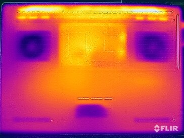 Stresstest oppervlaktetemperaturen (onder)