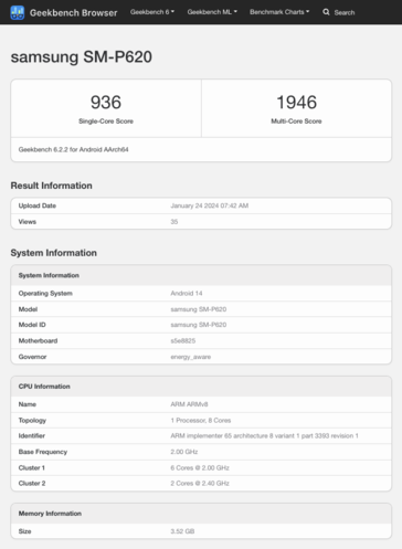 (Afbeeldingsbron: Geekbench)