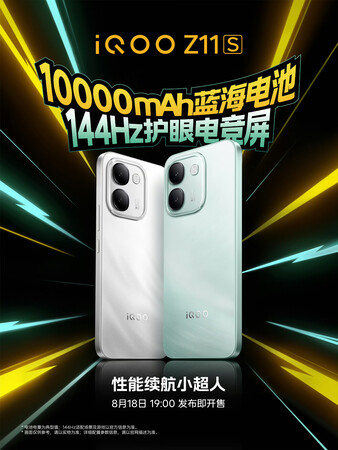 De iQOO Z11S met 10.000 mAh