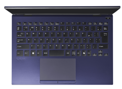 Overzicht van het toetsenbord en het touchpad van de Vaio T Kachi-iro Special Edition