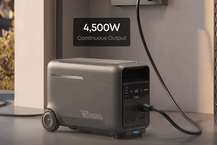De unit levert 4,500W continu vermogen met pieken tot 8,000W